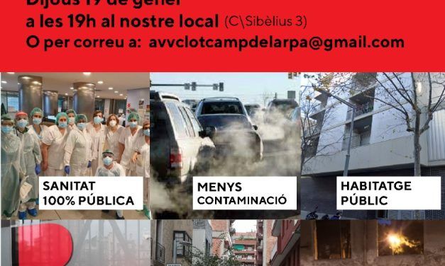 Què cal reclamar per al barri?