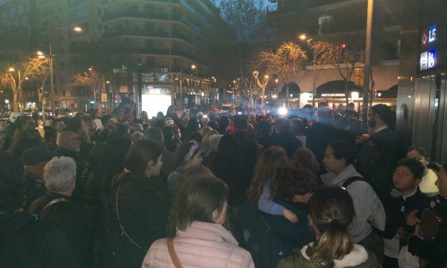 CONCENTRACIÓ DE REBUIG DE L’AGRESSIÓ MASCLISTA AL METRO CAMP DE L’ARPA. 14 FEBRER