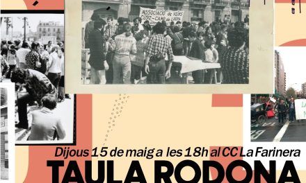 TAULA RODONA AMB SÒCIES I SOCIS DE L’INICI DE L’ASSOCIACIÓ. 15 MAIG